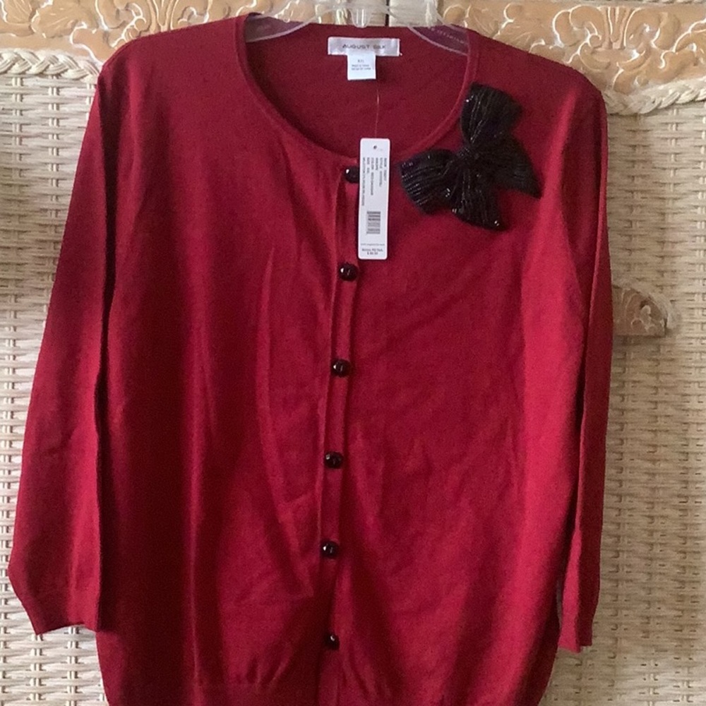 NWT August Silk š¤š¤Cardigan - Picture 1 of 9